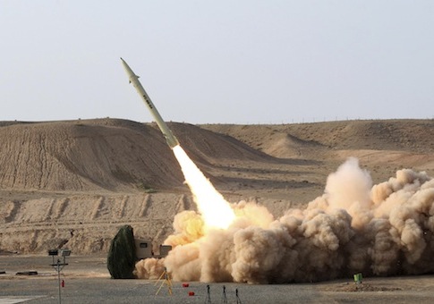 Iran missile launch / AP