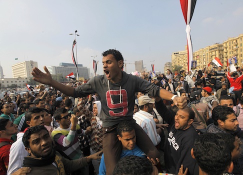A pro-Muslim Brotherhood demonstration in Tahrir Square / AP