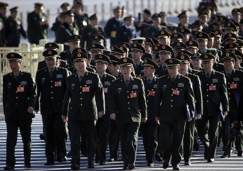 Delegates from Chinese People's Liberation Army / AP