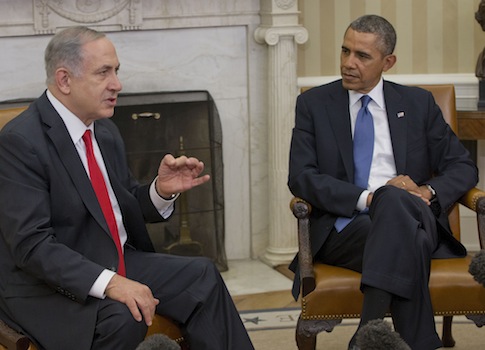 President Barack Obama meets with Israeli Prime Minister Benjamin Netanyahu
