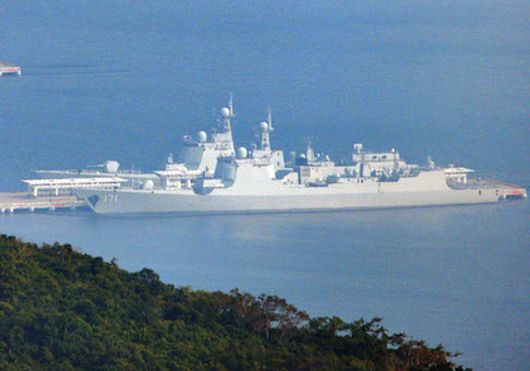 'Chinese Aegis' found anchored at naval base on Hainan
