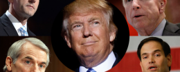 Paul Ryan, John McCain, Rob Portman, Marco Rubio, Donald Trump