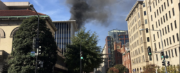 Fire in downtown Washington, D.C., Nov. 8, 2016 / Twitter page of John Sonsalla