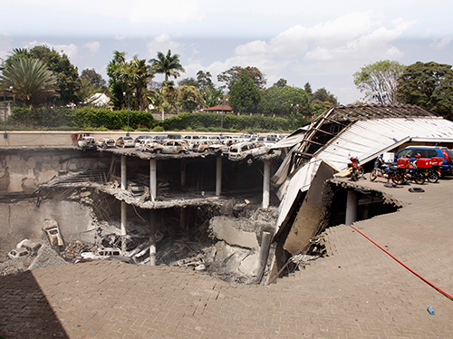 Destruction at Westgate mall in Kenya