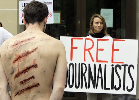 Reporters Without Borders protests Iran's imprisonment of journalists