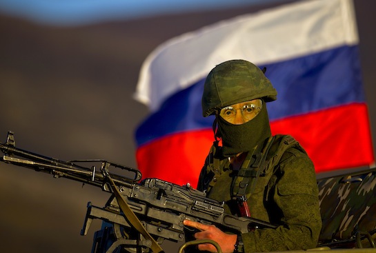 Reid leads a Russian tank battalion into Crimea.