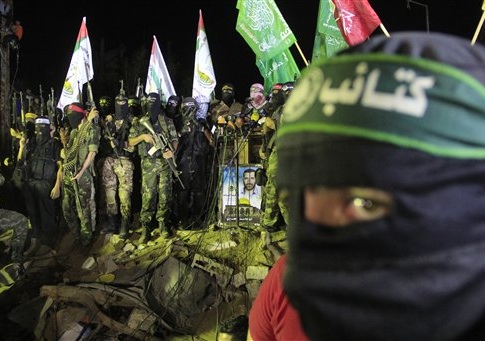 Palestinians joyfully take part in the grand celebration organized by the Hamas movement on the occasion of what they call, victory over Israel after 8 weeks of war