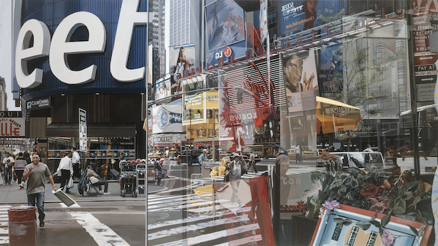 Richard Estes, Times Square, 2004 / Courtesy of the Smithsonian American Art Museum