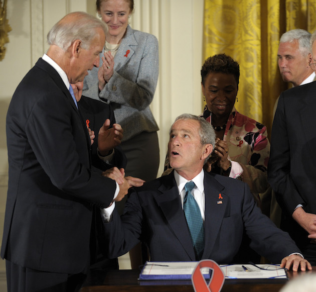 George W. Bush, Joe Biden