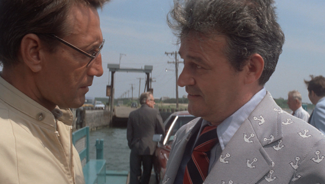 Mayor Vaughn, right, proving that Jaws is also a movie about horrible fashion sense