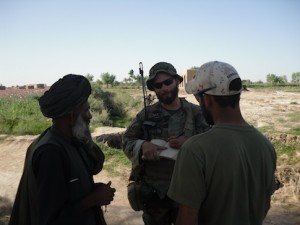 Major Matt Golsteyn in Afghanistan, April 2010