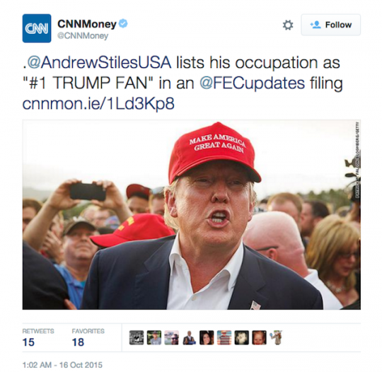 CNN tweet Donald Trump Andrew Stiles