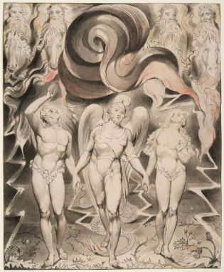 "The Expulsion of Adam and Eve from the Garden of Eden" by William Blake