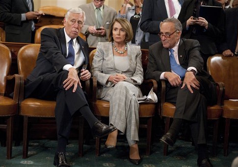 Steny Hoyer, Nancy Pelosi, and Chuck Schumer