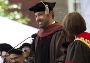 Ben Affleck at Brown Commencement / Getty Images