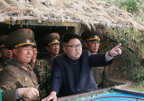 Kim Jong-Un inspects the defense detachment on Jangjae Islet and the Hero Defence Detachment on Mu Islet