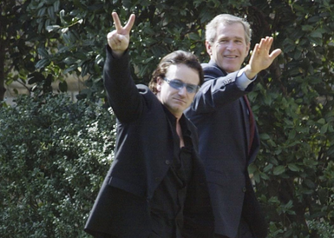 George W. Bush and Bono / Instagram