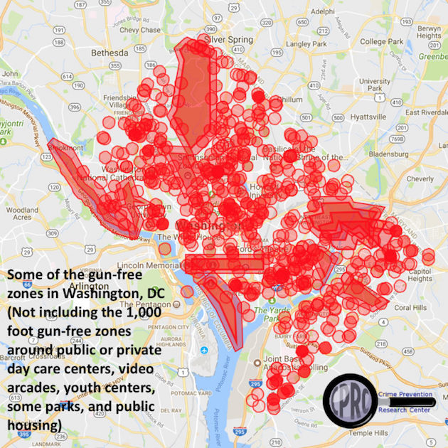 DC gun free zones