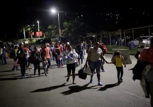Hondurans take part in a new caravan of migrants