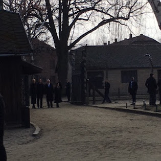Mike Pence at Auschwitz / Photo provided by the VPOTUS press pool