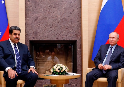 Russian President Vladimir Putin meets with Nicolas Maduro