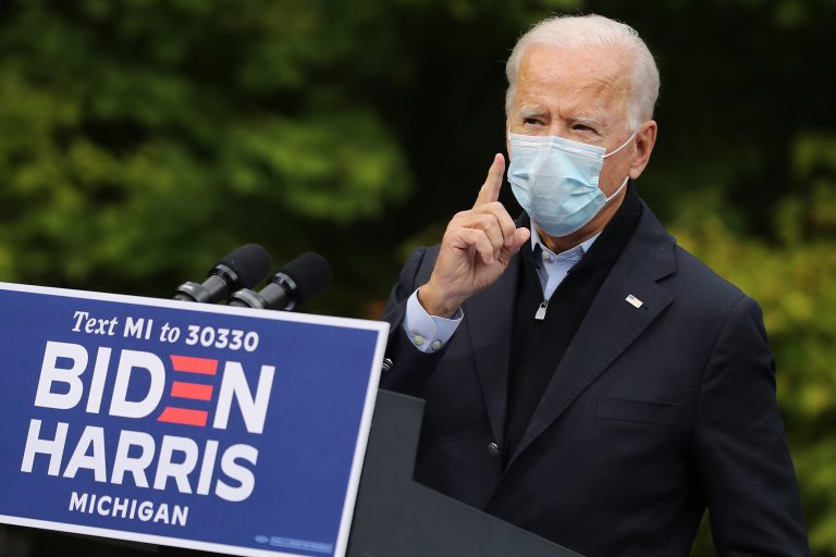 Joe Biden Travels To Michigan To Campaign For President