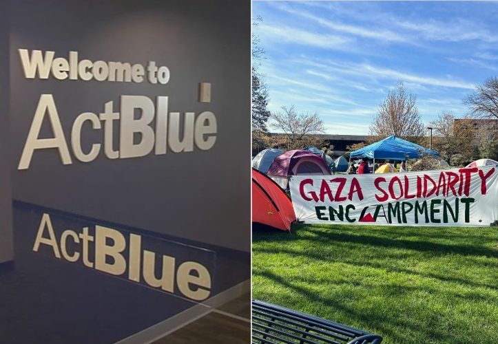 Dem Fundraising Platform ActBlue Takes a Cut of Donations to Michigan State University’s Anti-Israel Tent Encampment