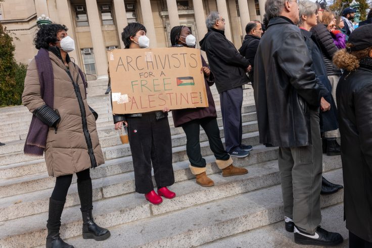 Pro Palestinian Rally Held On Columbia University Campus 3