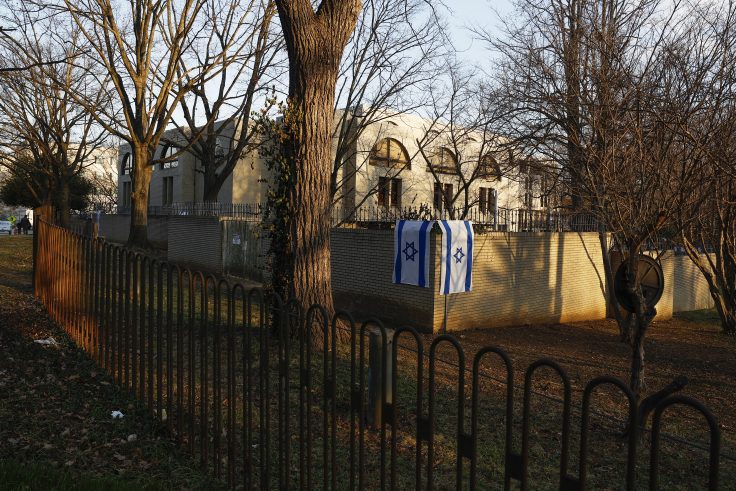 Vigil Held at Israeli Embassy For Us Airman Who Died After Setting Him