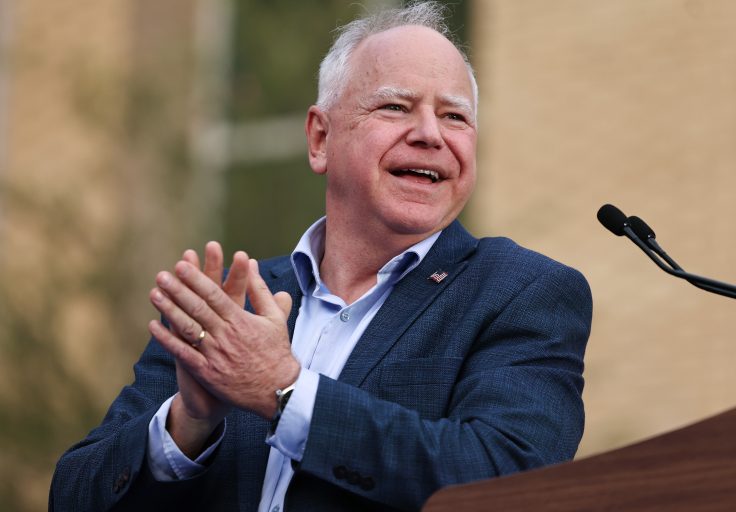 Democratic Vice Presidential Nominee Tim Walz Campaigns in Tucson