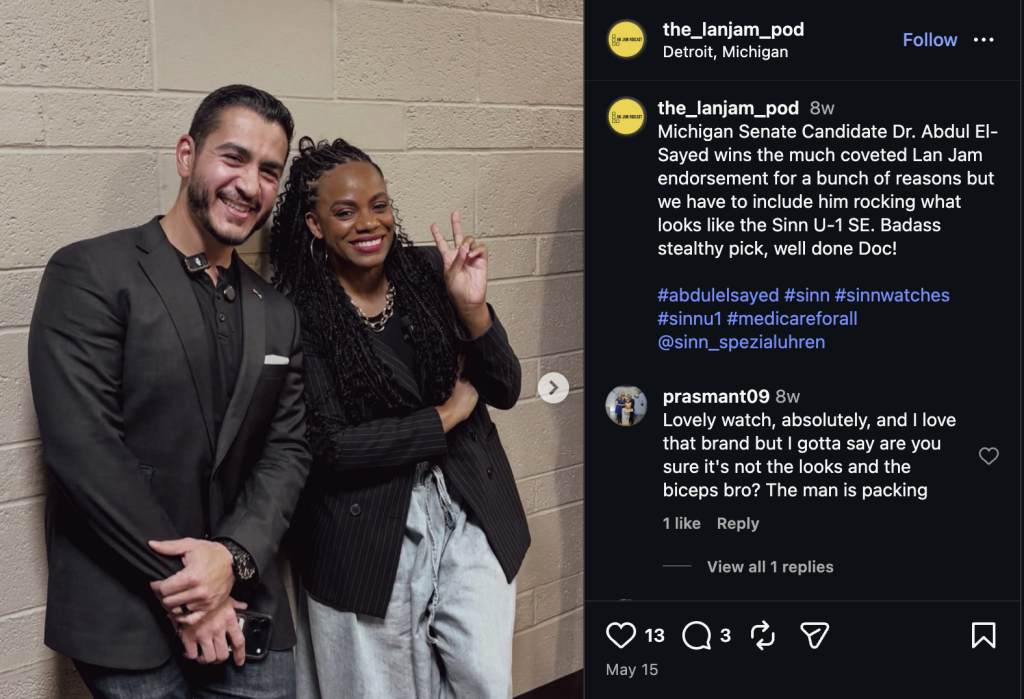 Abdul El-Sayed Wears Luxury Watches Worth Thousands While Campaigning Against the Wealthy