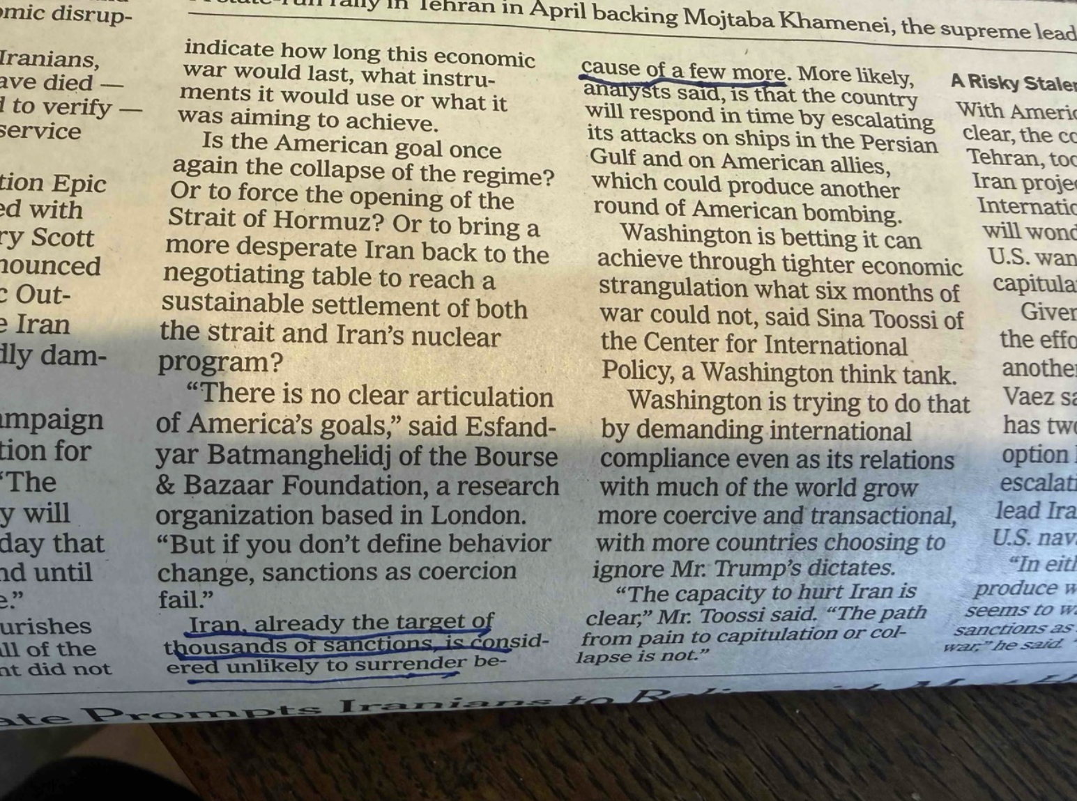 On Iran Sanctions, New York Times Makes a Dramatic About-Face